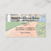 ホームサービスの両面ビジネスカードテンプレート 名刺 (裏面)