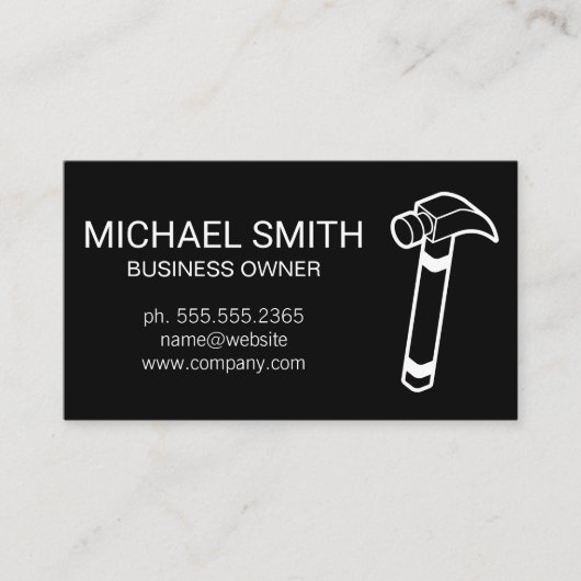 ホームサービスの修復 | カナヅチ 名刺 (正面)