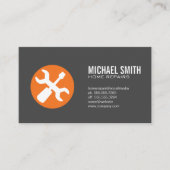 ホームサービスの修復 |カーペンターツールロゴ 名刺 (正面)