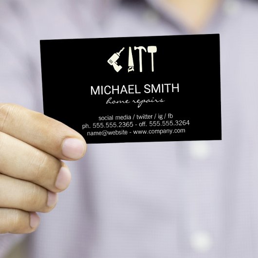 ホームサービスの修復 |ハードウェアツール |便利屋 名刺