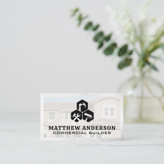 ホームサービスアイコン |住宅物件 名刺 (スタンド正面)