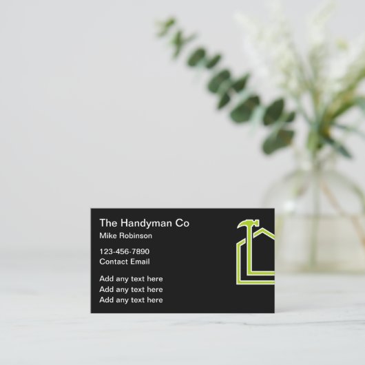 ホームサービス建築名刺 名刺 (スタンド正面)