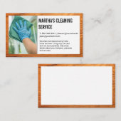 ホームサービス | ワーカークリーニングウィンドウ 名刺 (正面/裏面)