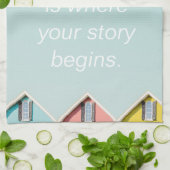 ホームザネイバーズ引用文ホームボディ引用文ポステ キッチンタオル (折り畳み)