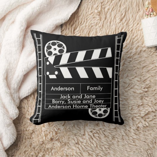 ホームシアターのためのカスタマイズ可能なフィルムのクラッパー クッション (ブランケット)