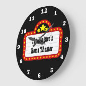 ホームシアターの時計の名前を追加 ラージ壁時計 (傾斜)