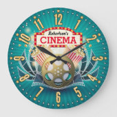 ホームシアターシネマペルソナブルウォールクロック ラージ壁時計 (正面)