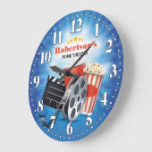 ホームシアターシネマペルソナブルウォールクロック ラージ壁時計 (傾斜)