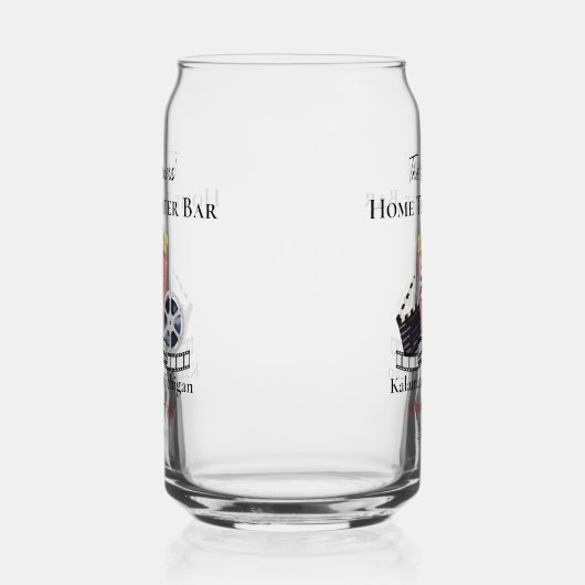 ホームシアターバー缶形メガネ飲み物用品 ガラス缶 (左)