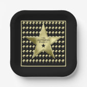 ホームシアターパーソナライズされたファミリー名映画スター ペーパープレート (正面)