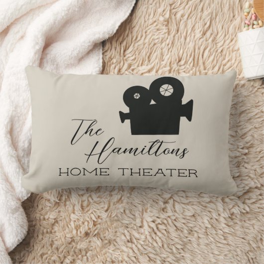 ホームシアタームービールームカスタム ランバークッション (ブランケット)