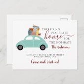 ホームシアンの車のギフトが移動のような場所がない 案内ポストカード (正面/裏面)