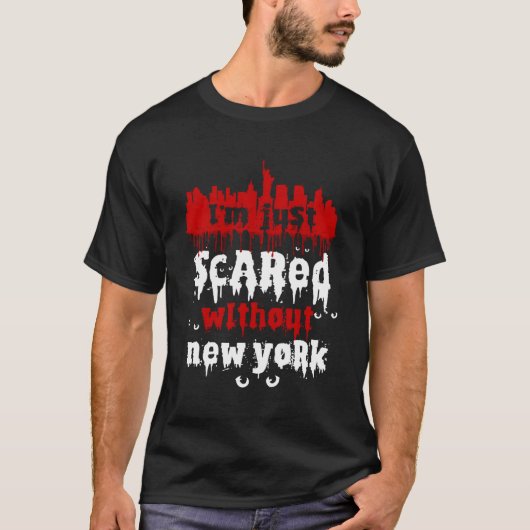 ホームシック・ニューヨーク・アメリカアメリカン・ハロウィーン怖い Tシャツ (正面)