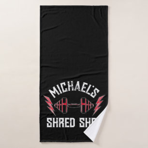 ホームジムウエイトリフティングパーソナライズされたフィットネス バスタオル