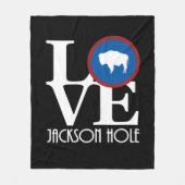 ホームジャクソンホールワイオミング フリースブランケット (正面)
