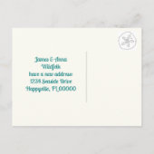 ホームスイーツビーチホームシーシェルムービングポストカード 案内ポストカード (裏面)