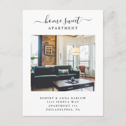 ホームスイートアパートメントニューアドレスフォトムービング 案内ポストカード (正面)