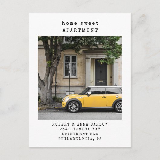 ホームスイートアパートメントニューアドレスフォトムービング 案内ポストカード (正面)