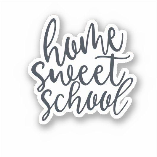 ホームスイートスクールカスタムカットビニールシール シール (正面)