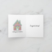ホームスイートホームおめでとうございます!新規ホーム感謝していY サンキューカード (内部)