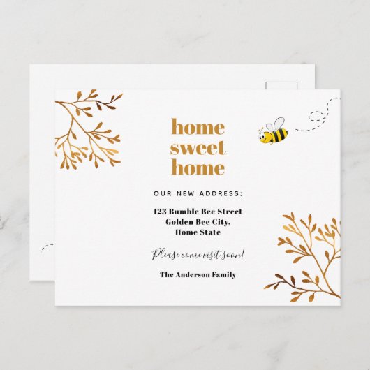 ホームスイートホームかわいいのまわりに移動 案内ポストカード (正面/裏面)