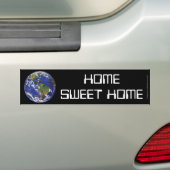 ホームスイートホームアースアートバンパーステッカー バンパーステッカー (車上)