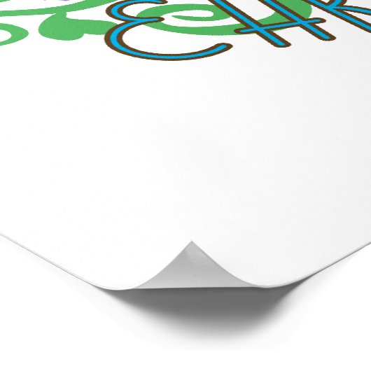 ホームスイートホームアースデイアニマルズプリント ポスター (角)