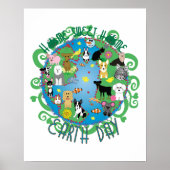 ホームスイートホームアースデイアニマルズプリント ポスター (正面)