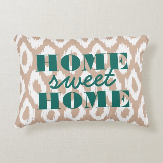 ホームスイートホームイカットオギー訛り枕 アクセントクッション (正面)