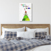 ホームスイートホームイラストレーション キャンバスプリント (インサイチュ (寝室))