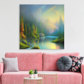 ホームスイートホームインザウッズ キャンバスプリント (インサイチュ (リビング))