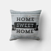 ホームスイートホームウ淡い色のッド素朴 クッション (裏面)