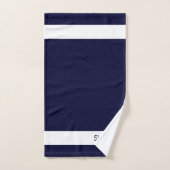 ホームスイートホームオンネイビーブルーバスタオルセット バスタオルセット (ハンドタオル)