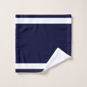 ホームスイートホームオンネイビーブルーバスタオルセット バスタオルセット (ウォッシュタオル)