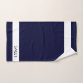 ホームスイートホームオンネイビーブルーバスタオルセット バスタオルセット (ハンドタオル)