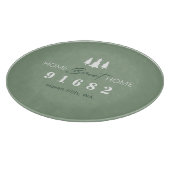 ホームスイートホームカスタム郵便番号 カッティングボード (角)