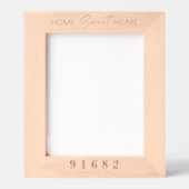 ホームスイートホームカスタム郵便番号 レーザー彫刻フレーム (正面)