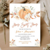 ホームスイートホームカボチャ素朴ンハウスウォーミングパーティー 招待状