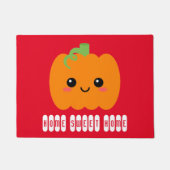 ホームスイートホームカワイカボンプキンウェルカム ドアマット (正面)