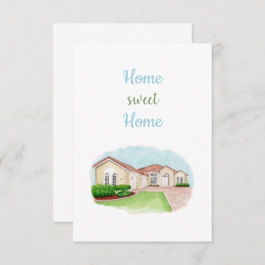 ホームスイートホームカード サンキューカード (正面/裏面)
