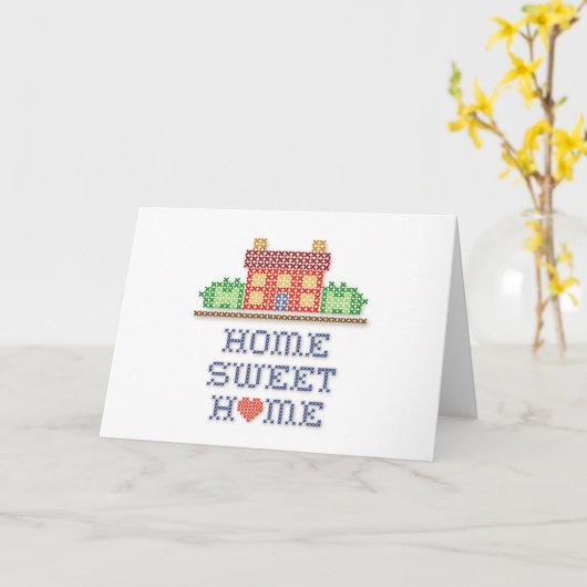 ホームスイートホームグリーティングカード カード (黄色い花)