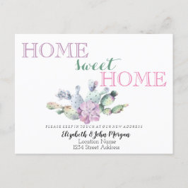 ホームスイートホームサツボテン多肉花 案内ポストカード