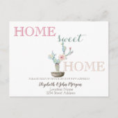 ホームスイートホームサボテンの花 案内ポストカード (正面)