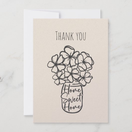 ホームスイートホームサンキューフラットカード サンキューカード (正面)