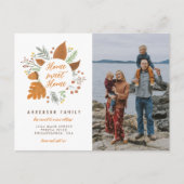 ホームスイートホームサンクスギビング写真移動 案内ポストカード (正面)