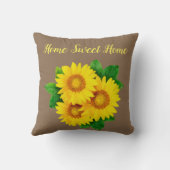 ホームスイートホームサンフラワーズ クッション (裏面)
