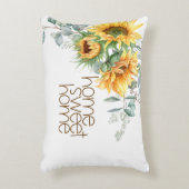 ホームスイートホームサンフラワーユーカリ アクセントクッション (正面(垂直))