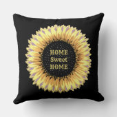 ホームスイートホームサンフラワー クッション (裏面)