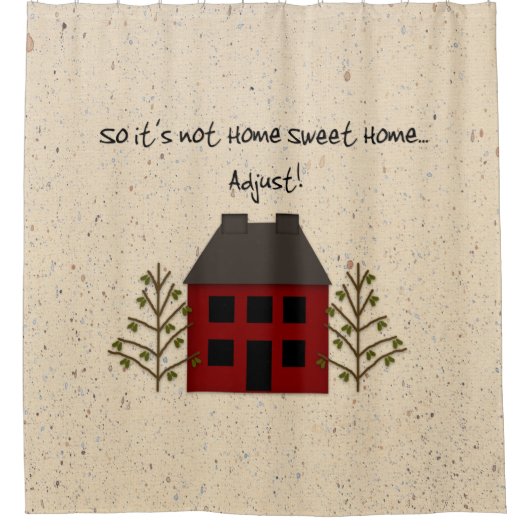 ホームスイートホームシャワーカーテン シャワーカーテン (正面)