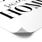 ホームスイートホームタイポグラフィポスタープリント ポスター (角)